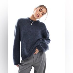 & Other Stories Navy Blue Sweater